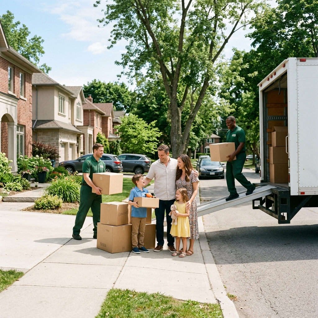 My Fast Movers team helping a family move